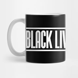 Black Lives Matter Simple White Mug